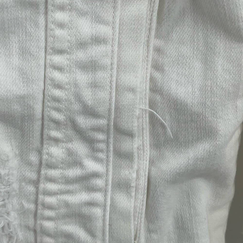 Current/Elliott Cream Jean Jacket - Picture 4 of 11